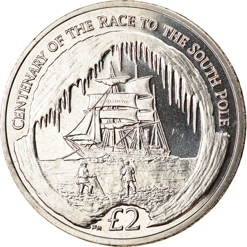 Monnaie, South Georgia and the South Sandwich Islands, 2 Pounds, 2010, Course
