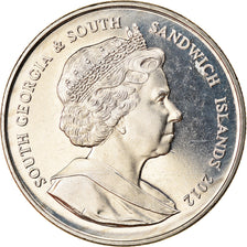 Munten, Zuid Georgia en de Zuidelijke Sandwich Eilanden, 2 Pounds, 2012, Manchot