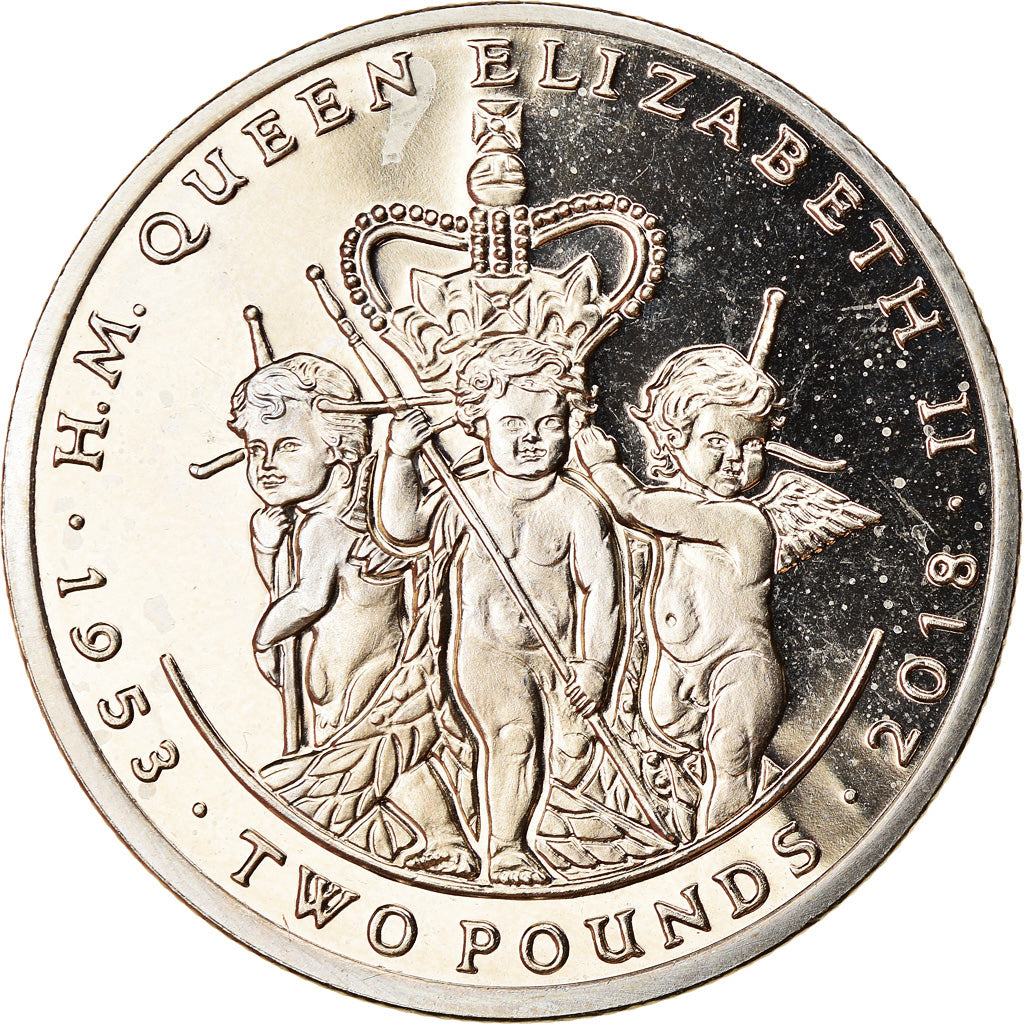 Coin, South Georgia and the South Sandwich Islands, 2 Pounds, 2018, Jubilé de