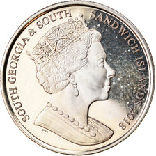 Moneda, Islas Georgias del Sur y Sandwich del Sur, 2 Pounds, 2018, Jubilé de