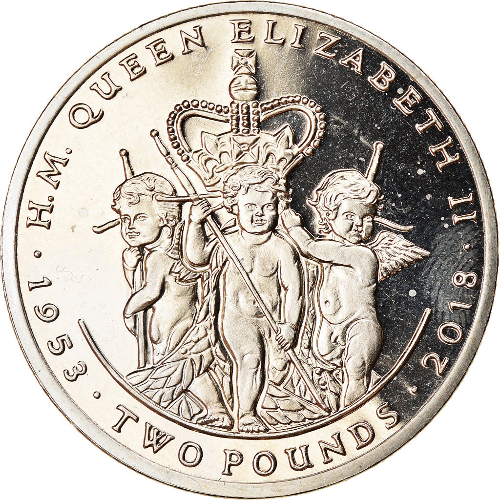 Coin, South Georgia and the South Sandwich Islands, 2 Pounds, 2018, Jubilé de