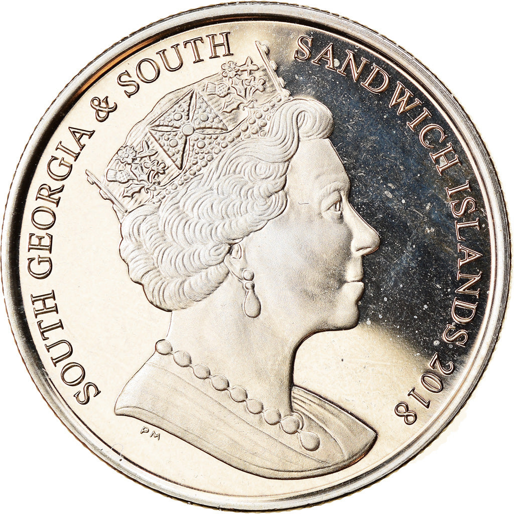 Coin, South Georgia and the South Sandwich Islands, 2 Pounds, 2018, Jubilé de