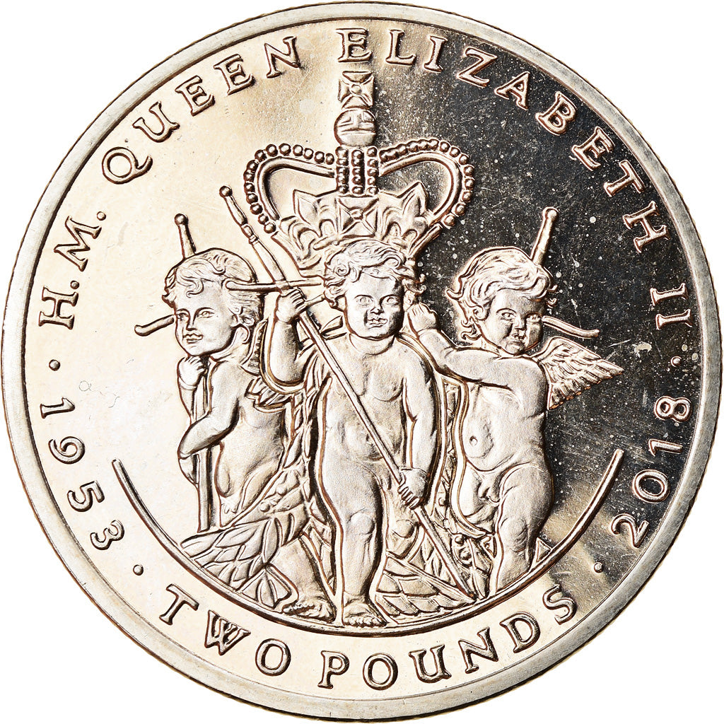 Coin, South Georgia and the South Sandwich Islands, 2 Pounds, 2018, Jubilé de