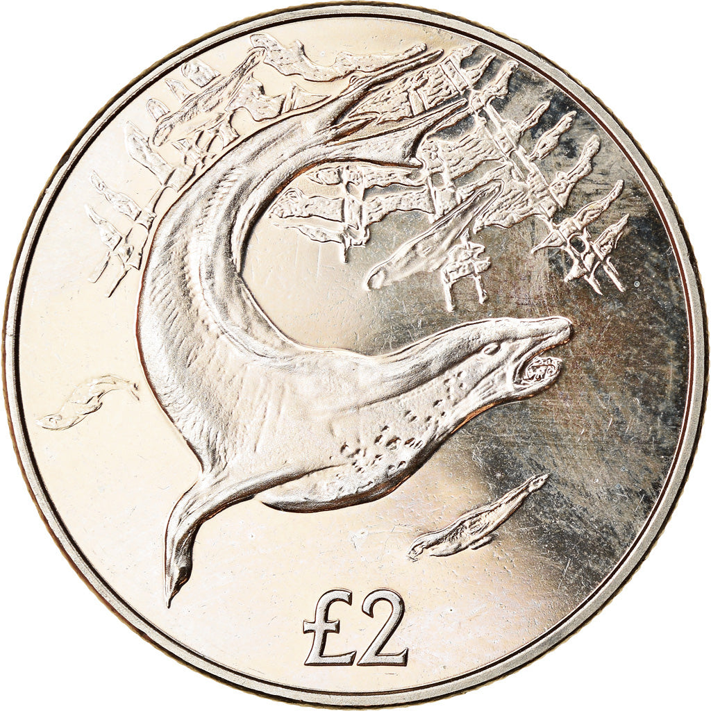 Monnaie, South Georgia and the South Sandwich Islands, 2 Pounds, 2018, Léopard