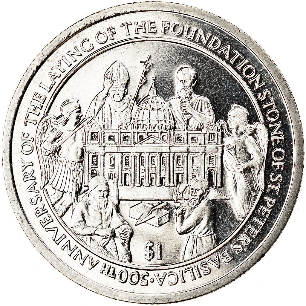 Moeda, Serra Leoa, Dollar, 2006, British Royal Mint, Basilique Saint Pierre