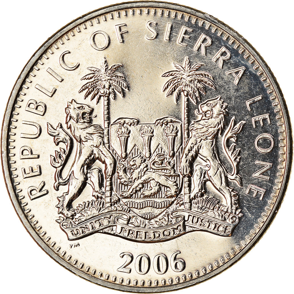 Moneta, Sierra Leone, Dollar, 2006, Pobjoy Mint, Lion, SPL, Rame-nichel, KM:311
