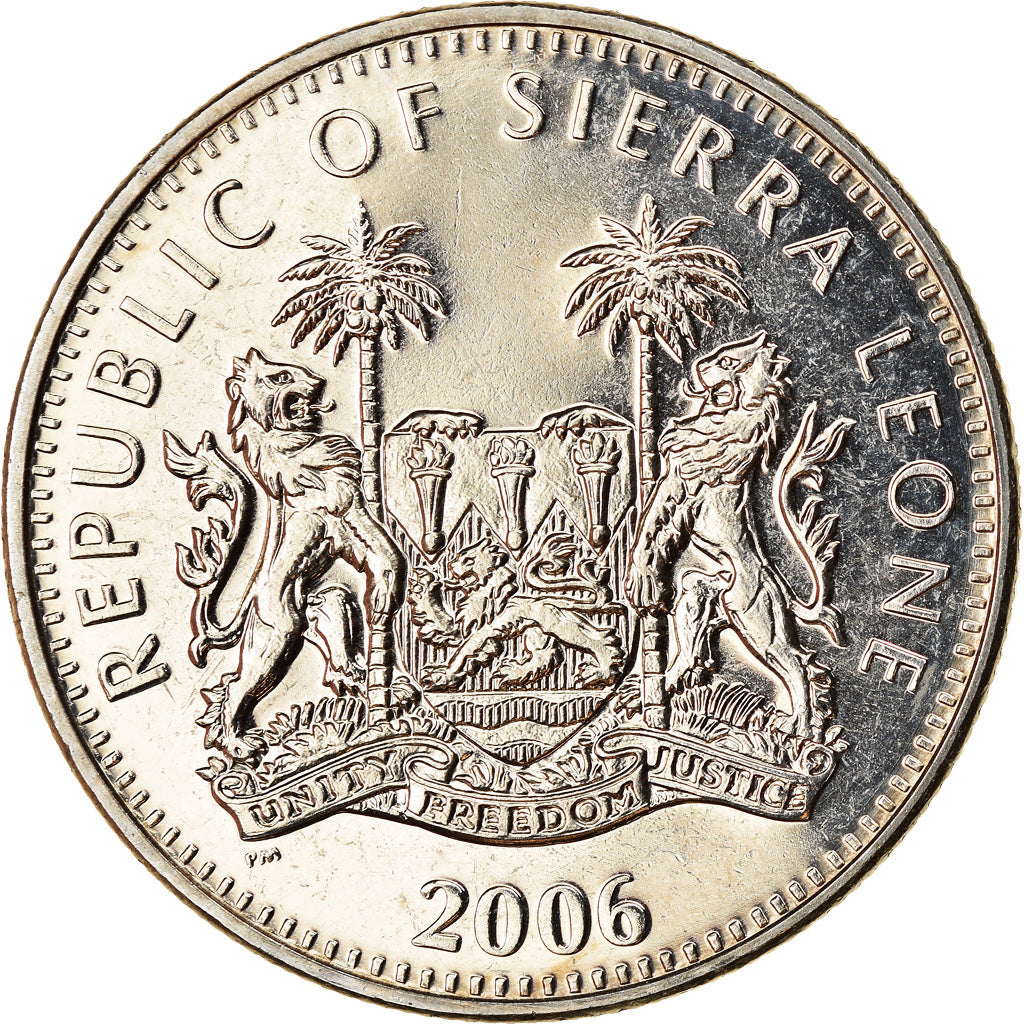 Moneta, Sierra Leone, Dollar, 2006, Pobjoy Mint, Lion, SPL, Rame-nichel, KM:311
