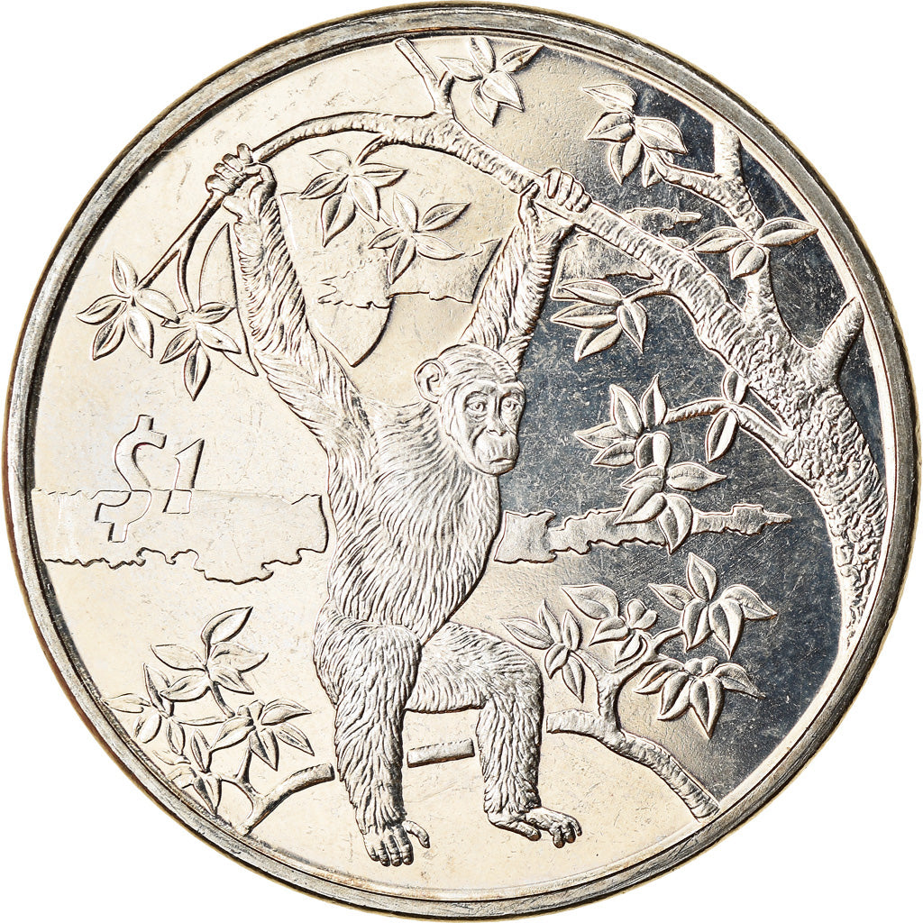 Moneda, Sierra Leona, Dollar, 2006, Pobjoy Mint, Chimpanzé, SC, Cobre -