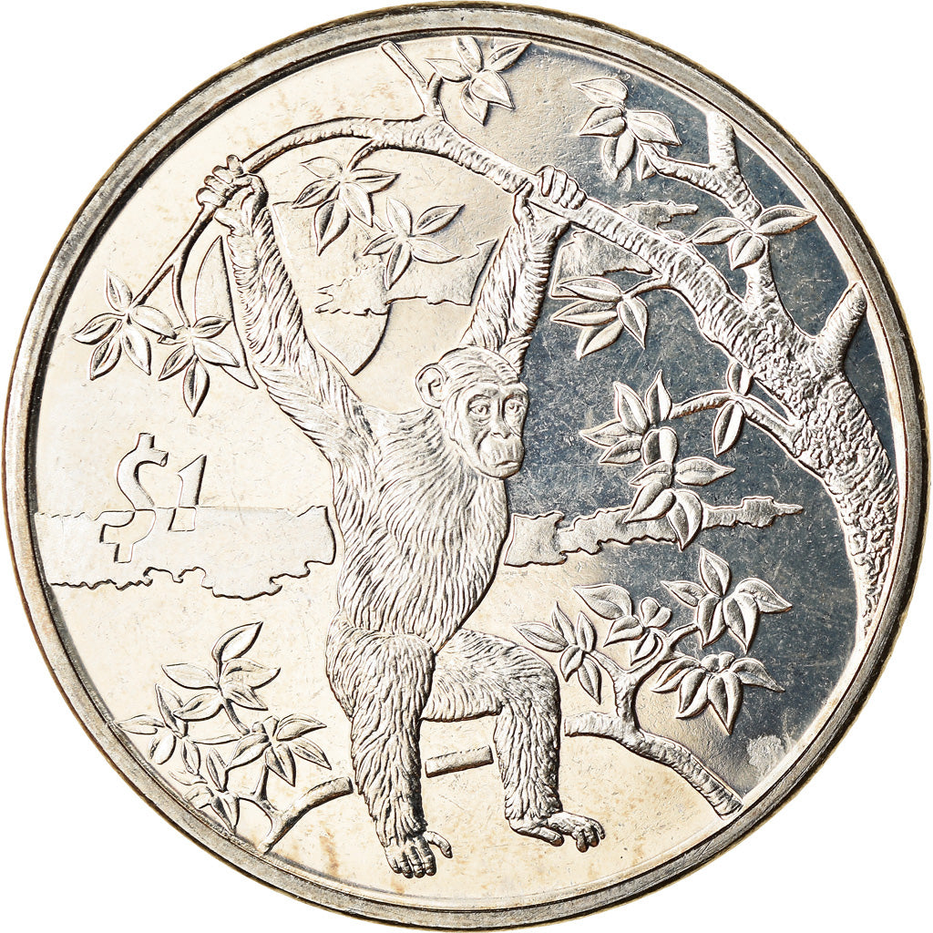 Coin, Sierra Leone, Dollar, 2006, Pobjoy Mint, Chimpanzé, MS(63)