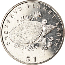 Coin, Liberia, Dollar, 1994, Tortues - Trionyx de Chine, MS(63), Copper-nickel