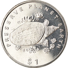 Coin, Liberia, Dollar, 1994, Tortues - Trionyx de Chine, MS(63), Copper-nickel