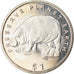 Coin, Liberia, Dollar, 1994, Faune africaine - Hippopotame, MS(63)