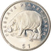 Münze, Liberia, Dollar, 1994, Faune africaine - Hippopotame, UNZ