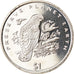 Coin, Liberia, Dollar, 1996, Oiseaux - Perroquet gris, MS(63), Copper-nickel