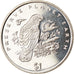Coin, Liberia, Dollar, 1996, Oiseaux - Perroquet gris, MS(63), Copper-nickel