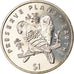 Moneta, Liberia, Dollar, 1996, Oiseaux - Les Inséparables, SPL, Rame-nichel