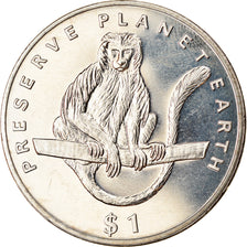 Münze, Eritrea, Dollar, 1994, Singes - Colobe ou Guereza, UNZ, Copper-nickel