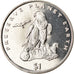Coin, Eritrea, Dollar, 1996, Oiseaux - Faucon lanier, MS(63), Copper-nickel