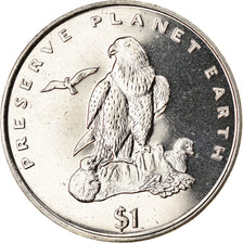 Monnaie, Eritrea, Dollar, 1996, Oiseaux - Faucon lanier, SPL, Copper-nickel