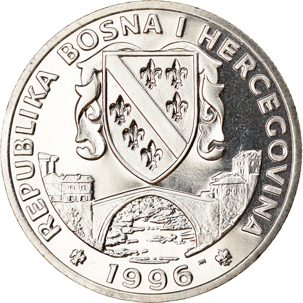 Coin, Bosnia - Herzegovina, 500 Dinara, 1996, British Royal Mint, Oiseaux -