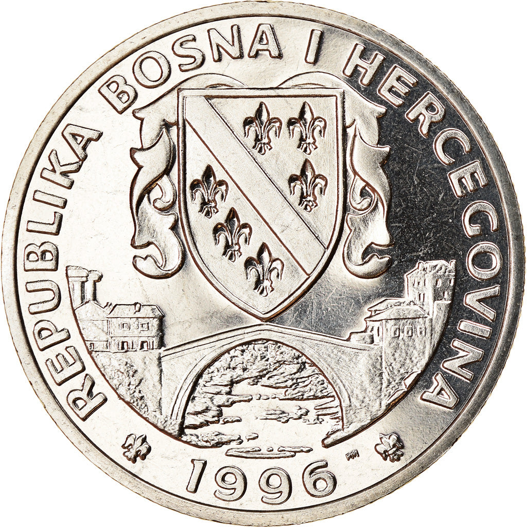 Coin, Bosnia - Herzegovina, 500 Dinara, 1996, British Royal Mint, Oiseaux -