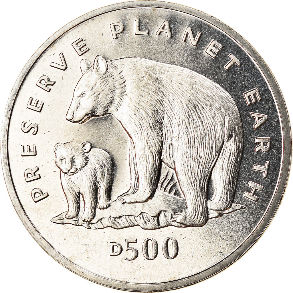 Münze, Bosnia - Herzegovina, 500 Dinara, 1994, British Royal Mint, Ours noir ou