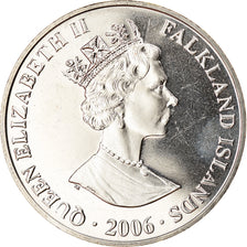 Coin, Falkland Islands, Crown, 2006, Horatio Nelson, MS(63), Cupro-nickel
