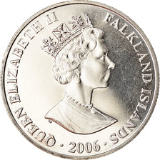 Coin, Falkland Islands, Crown, 2006, Horatio Nelson, MS(63), Cupro-nickel