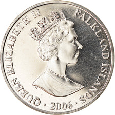 Coin, Falkland Islands, Elizabeth II, Crown, 2006, Pobjoy Mint, John Ross et