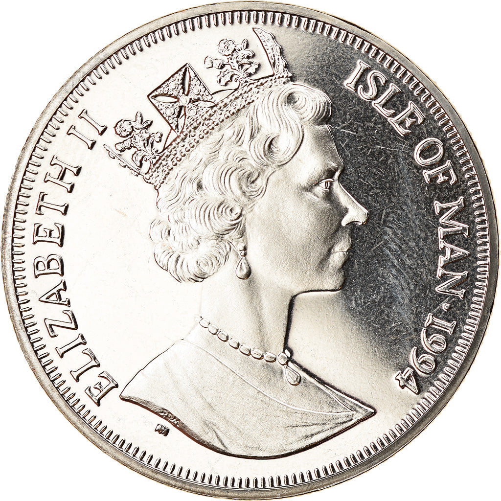 Coin, Isle of Man, Elizabeth II, Crown, 1994, Pobjoy Mint, Dwight D. Eisenhower
