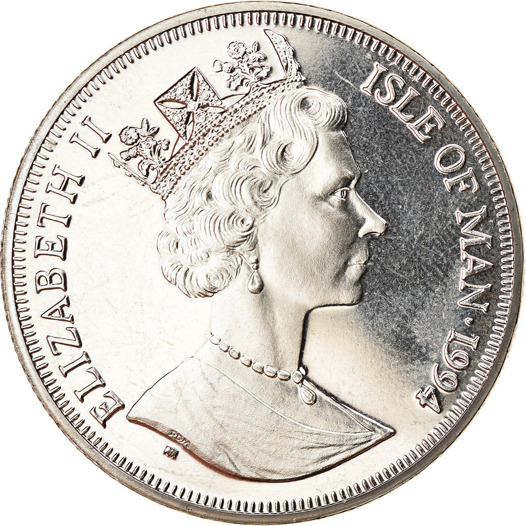 Coin, Isle of Man, Elizabeth II, Crown, 1994, Pobjoy Mint, Dwight D. Eisenhower