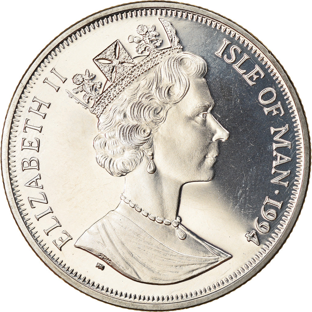 Coin, Isle of Man, Elizabeth II, Crown, 1994, Pobjoy Mint, Premier vol du