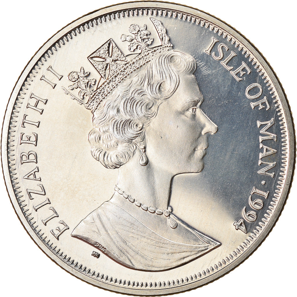 Coin, Isle of Man, Elizabeth II, Crown, 1994, Pobjoy Mint, Premier vol du