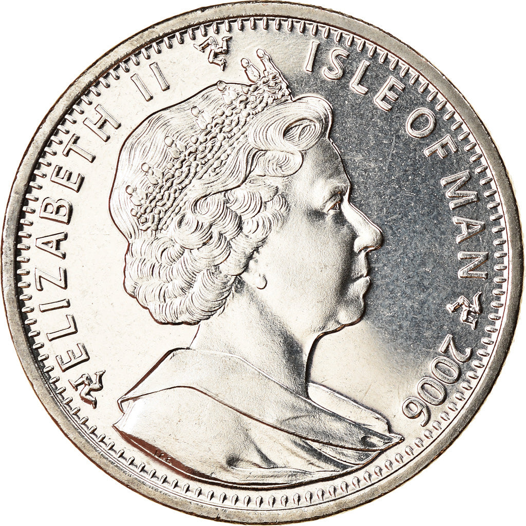 Coin, Isle of Man, Crown, 2006, Pobjoy Mint, 70 ans du Spitfire, MS(63)