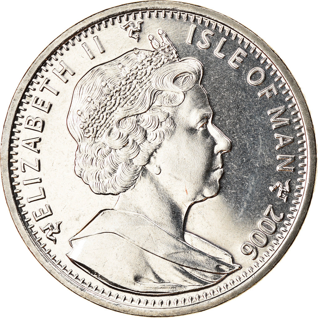 Coin, Isle of Man, Crown, 2006, Pobjoy Mint, 70 ans du Spitfire, MS(63)