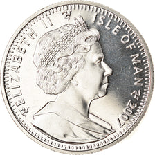 Coin, Isle of Man, Elizabeth II, Crown, 2007, Pobjoy Mint, Cygnes, MS(63)