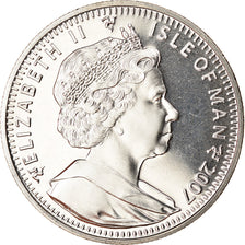 Coin, Isle of Man, Elizabeth II, Crown, 2007, Pobjoy Mint, Cygnes, MS(63)