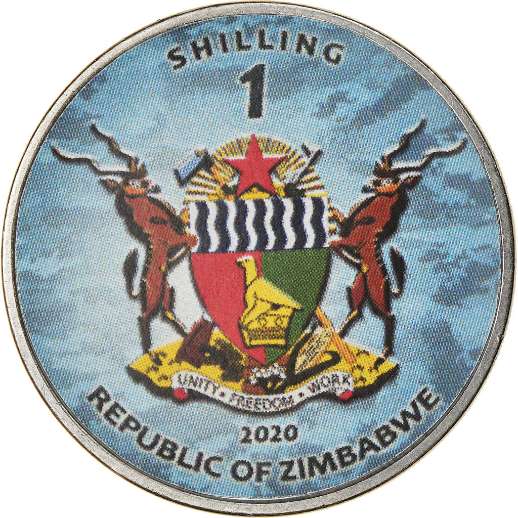 Monnaie, Zimbabwe, Shilling, 2020, Avions - Xlan H-6, SPL, Nickel plated steel
