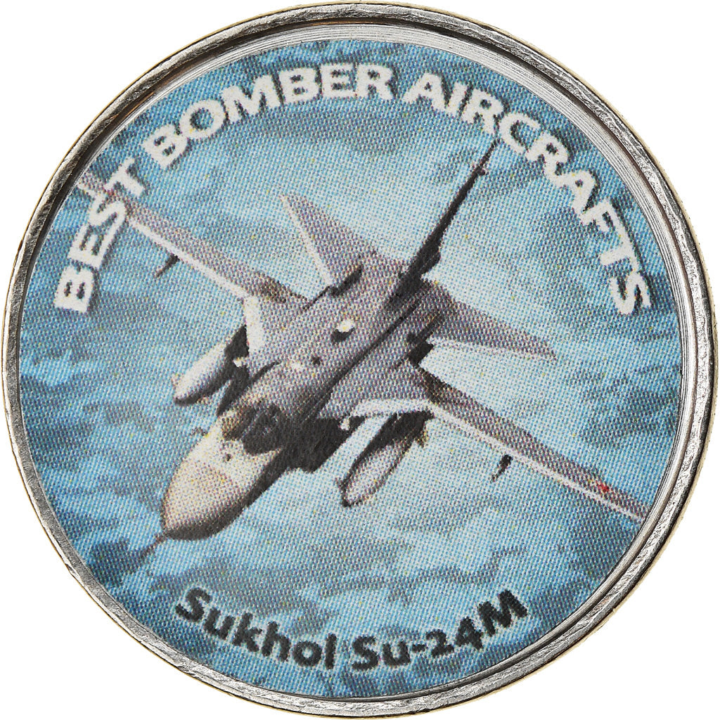 Monnaie, Zimbabwe, Shilling, 2020, Avions - Sukhol Su -24M, SPL, Nickel plated