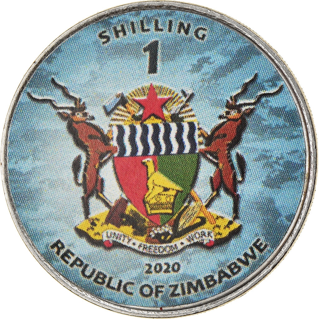 Monnaie, Zimbabwe, Shilling, 2020, Avions - Sukhol Su -24M, SPL, Nickel plated
