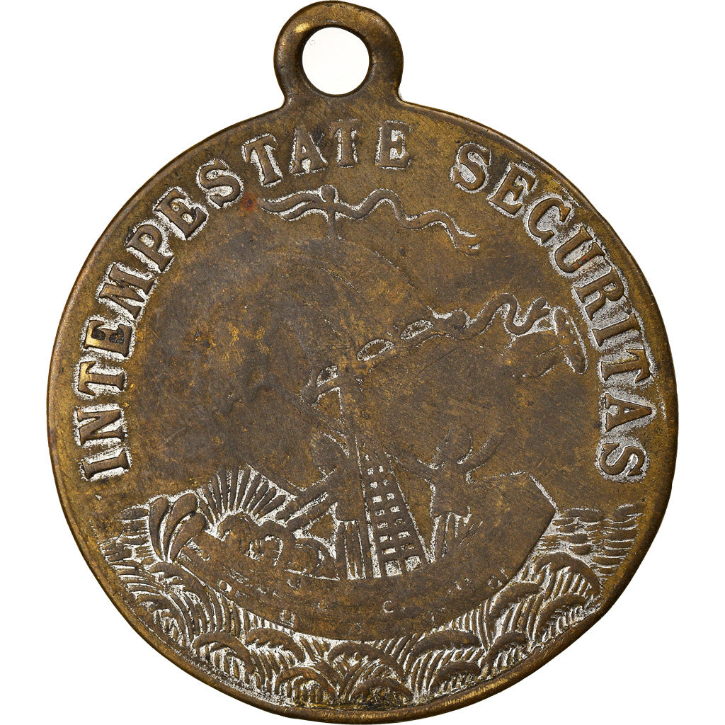Royaume-Uni, Médaille, Saint Georges Terrassant le Dragon, B, Laiton