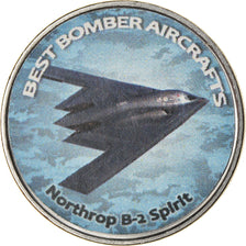 Coin, Zimbabwe, Shilling, 2020, Avions - Northrop B-2 Spirit, MS(63), Nickel