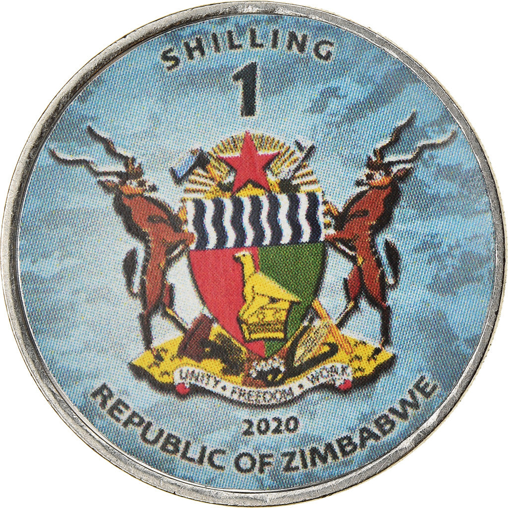 Moneta, Zimbabwe, Shilling, 2020, Avions - Northrop B-2 Spirit, SPL, Acciaio