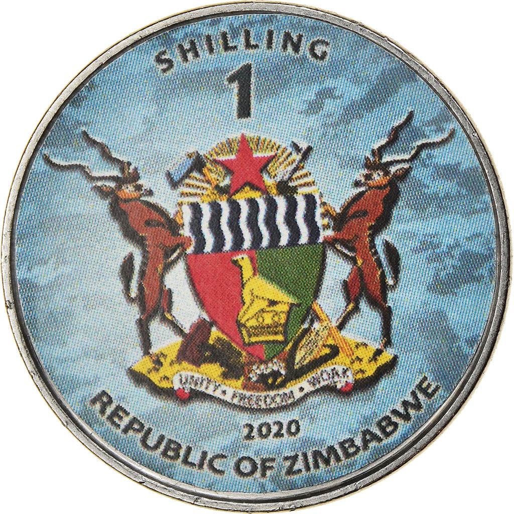 Monnaie, Zimbabwe, Shilling, 2020, Avions - Tupolev Tu-22M, SPL, Nickel plated