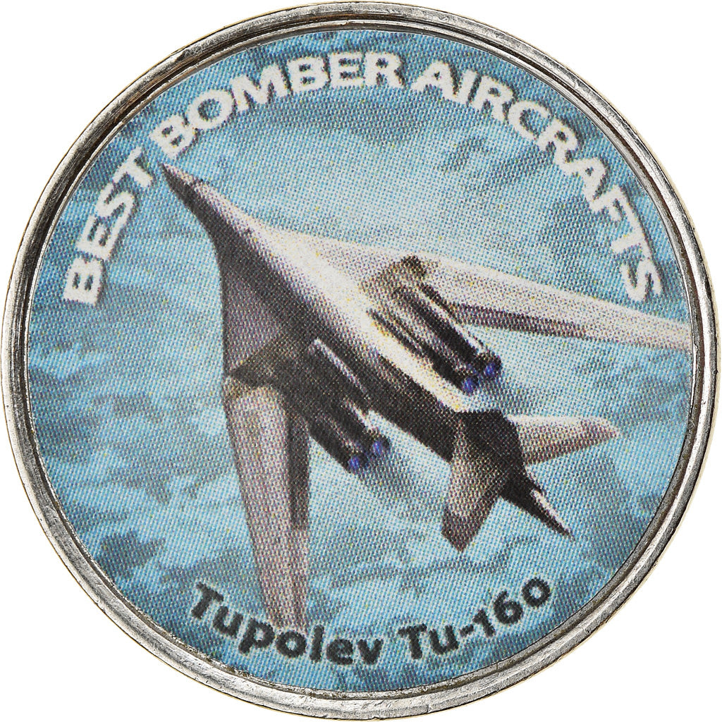 Monnaie, Zimbabwe, Shilling, 2020, Avions - Tupolev Tu-160, SPL, Nickel plated