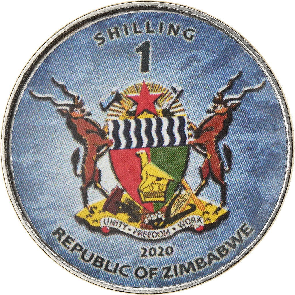Moneta, Zimbabwe, Shilling, 2020, Sous-marins- Ohio-Class, MS(63), Nickel