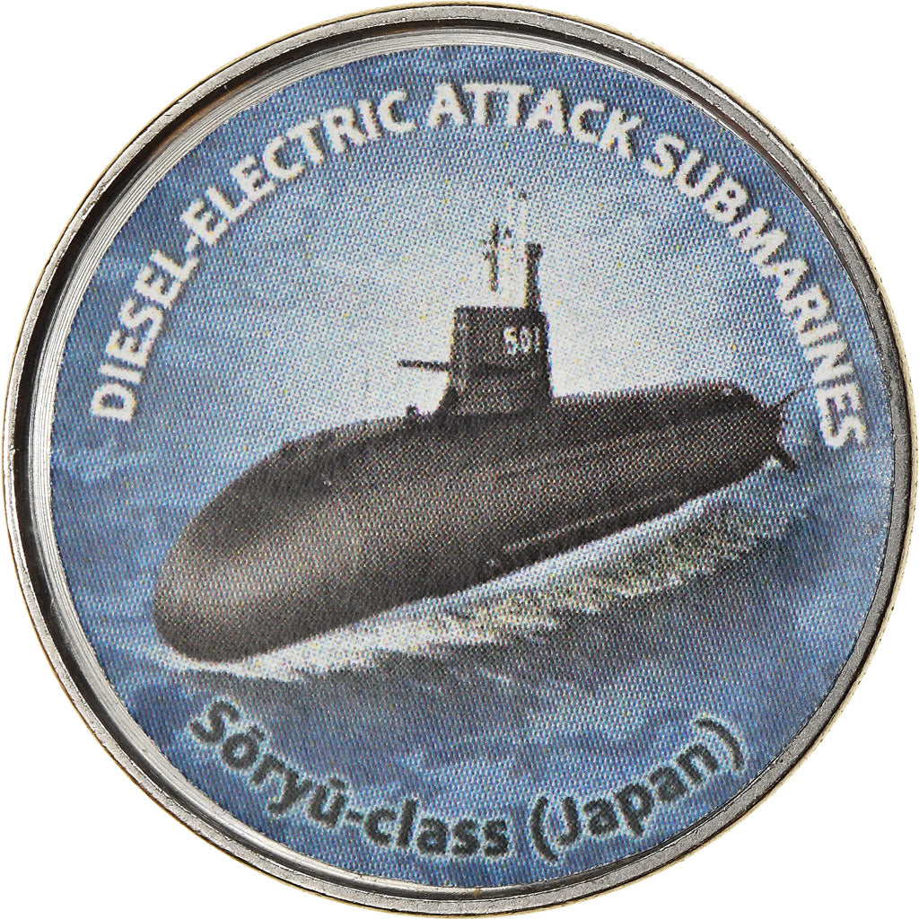 Münze, Simbabwe, Shilling, 2020, Sous-marins - Soryu-Class, UNZ, Nickel plated