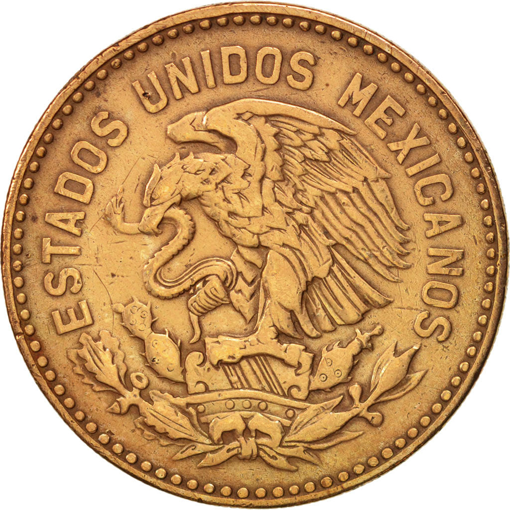 Moneda, México, 50 Centavos, 1957, Mexico City, MBC, Bronce, KM:450