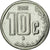 Moneda, México, 10 Centavos, 2002, Mexico City, MBC+, Acero inoxidable, KM:547