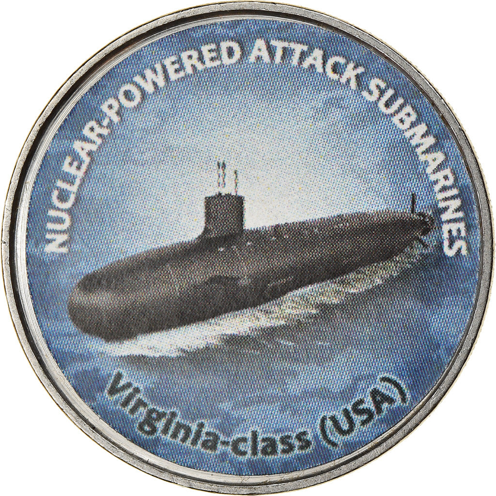 Münze, Simbabwe, Shilling, 2020, Sous-marins - Virginia-Class, UNZ, Nickel